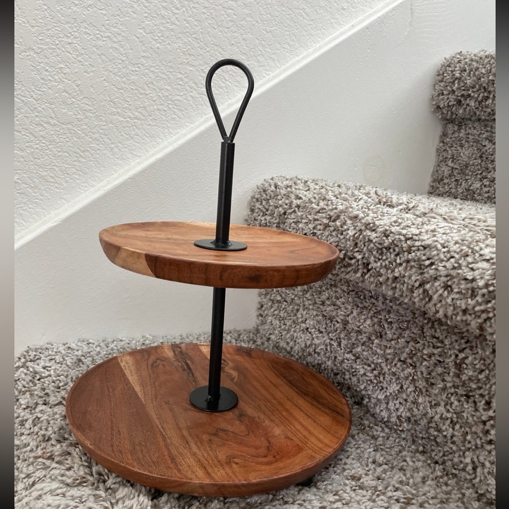 Wooden Two Tier stand